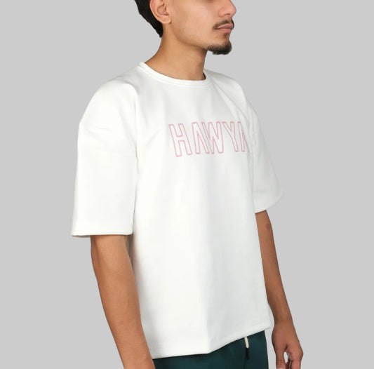 HAWYA Fingerprint Boxy Cut Tee