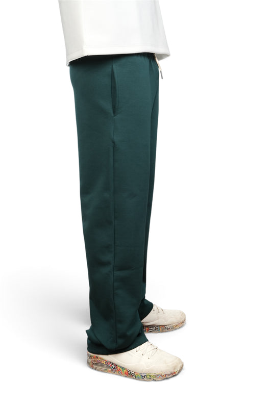 HAWYA Stacked Tall-Fit Sweatpants - Forest Green