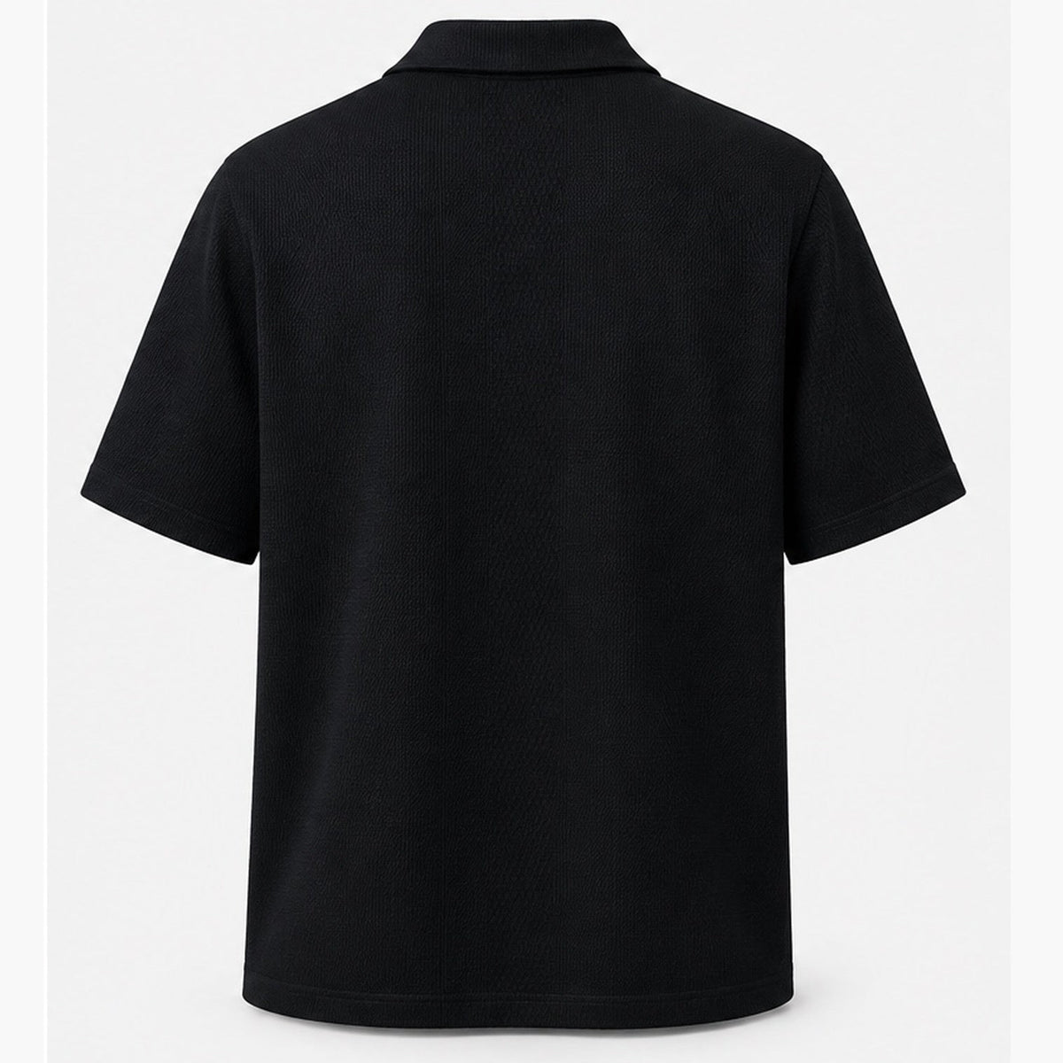 HAWYA Micro-Textured Tailored Polo ( Black )