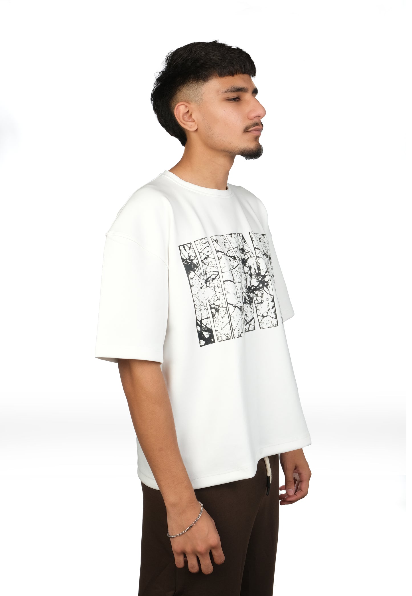 HAWYA Marble Block Boxy Tee