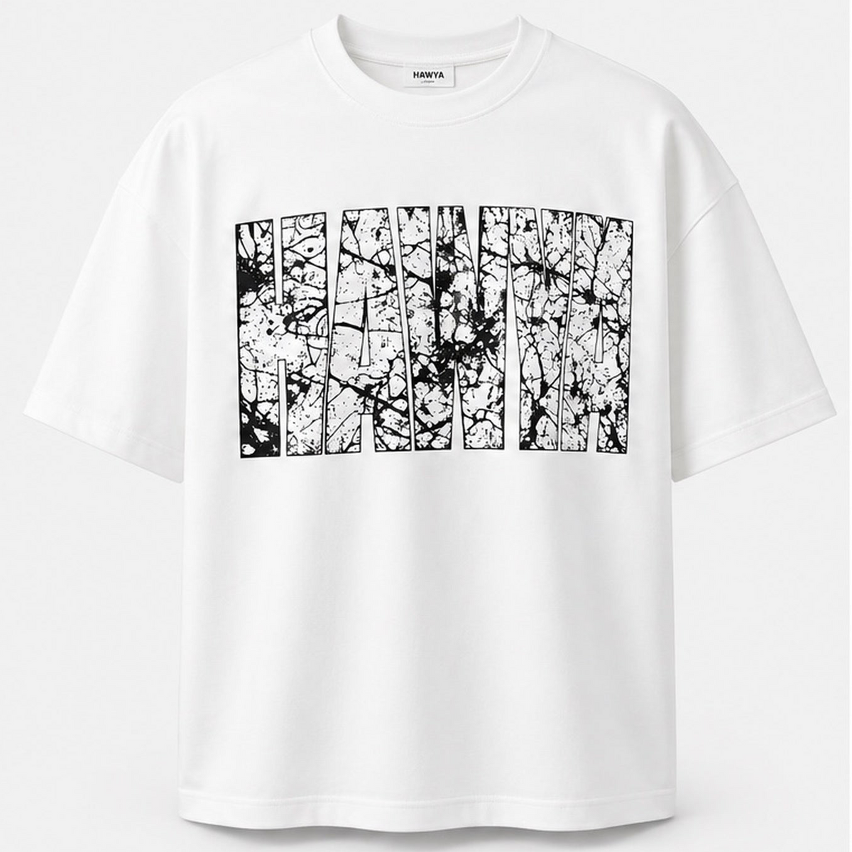 HAWYA Marble Block Boxy Tee