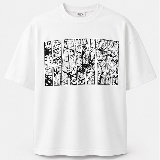 HAWYA Marble Block Boxy Tee