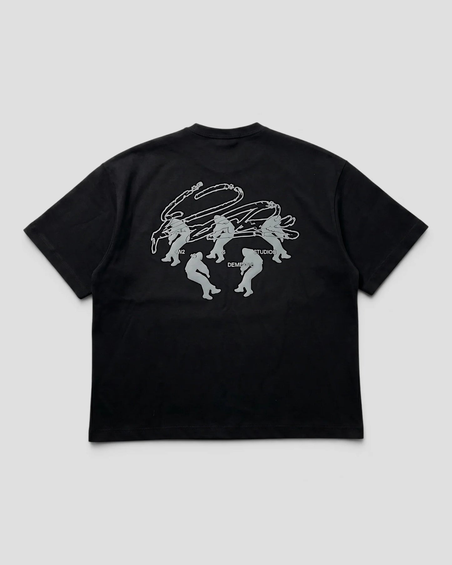 FLOTANTE BLACK OVERSIZED TEE
