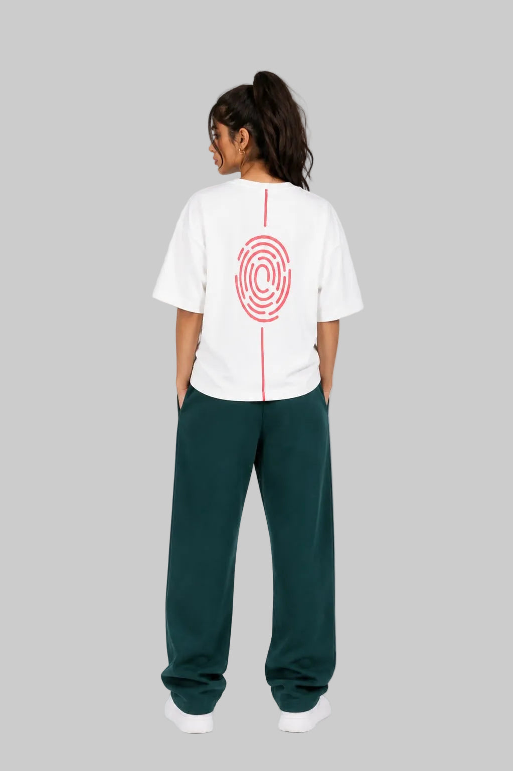 HAWYA Stacked Tall-Fit Sweatpants - Forest Green