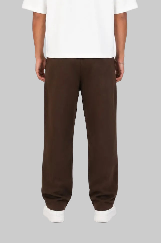 HAWYA Stacked Tall-Fit Sweatpants - Brown
