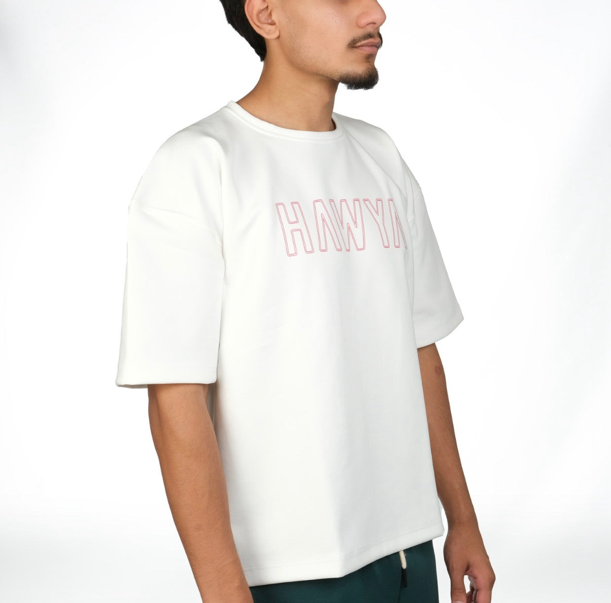 HAWYA Fingerprint Boxy Cut Tee