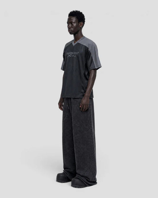 DEMENTE NUMERAL GREY AND BLACK JERSEY